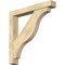 Ekena Millwork Funston Block Rough Sawn Bracket w/ Offset Brace, Douglas Fir, 6"W x 40"D x 40"H BKT0604X40X40FST05RDF - alternate 1